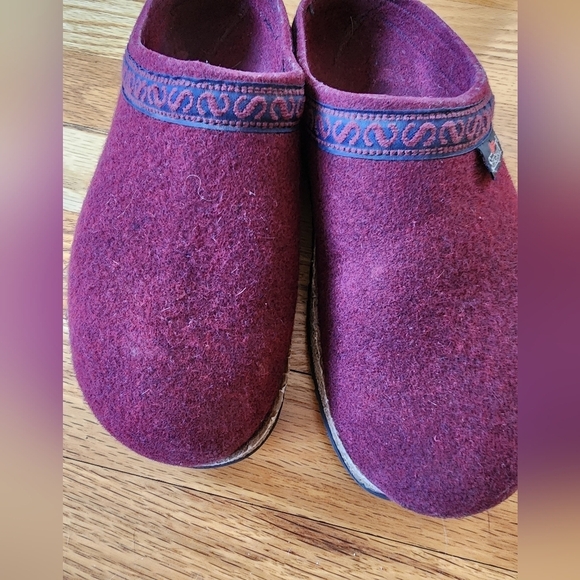 Stegmann Wine Wool Clogs Size 41 Earthy Crunchy Hippie - Picture 5 of 5